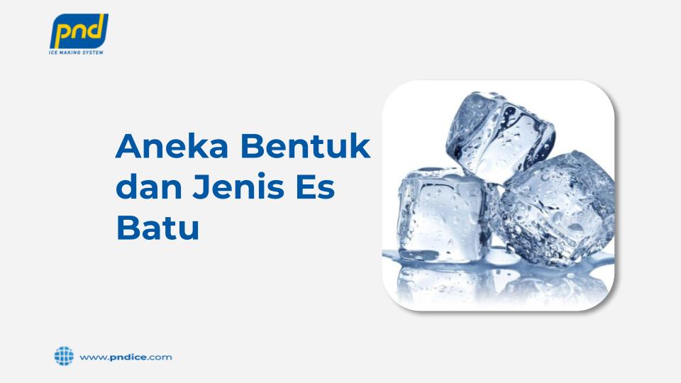 Aneka Bentuk dan Jenis Es Batu