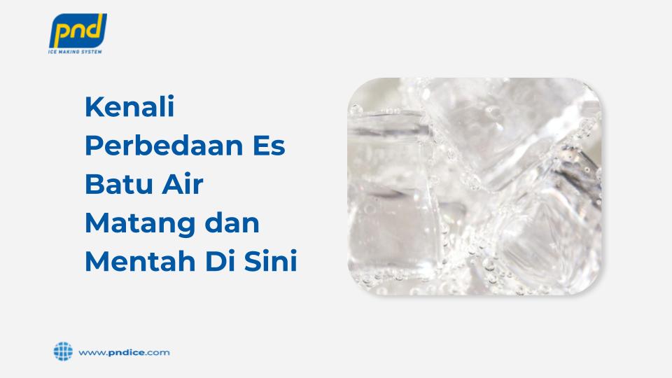 perbedaan es batu air matang dan mentah
